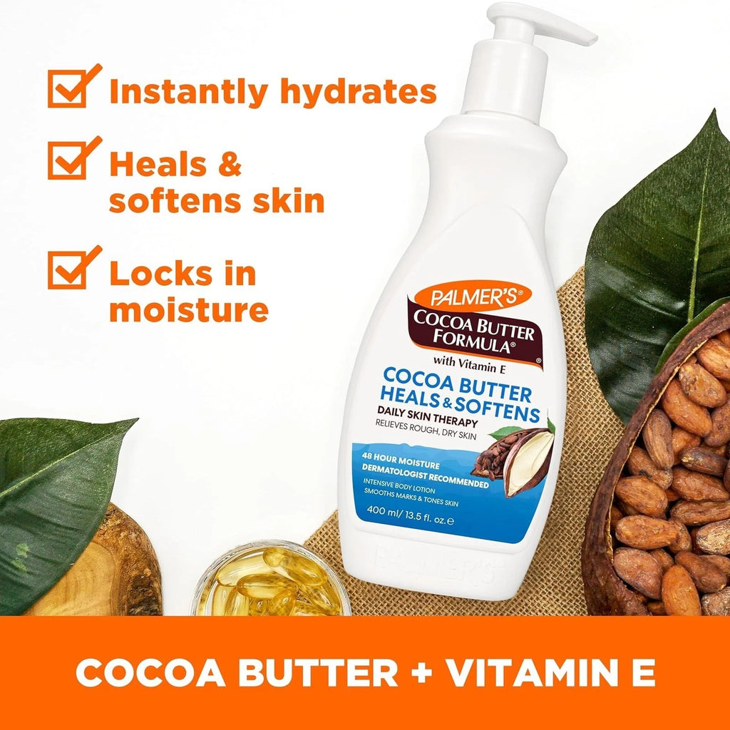 Palmer's Cocoa Butter Body Lotion 13.5 Fl Oz | Intensive Moisturizer Pack of 2